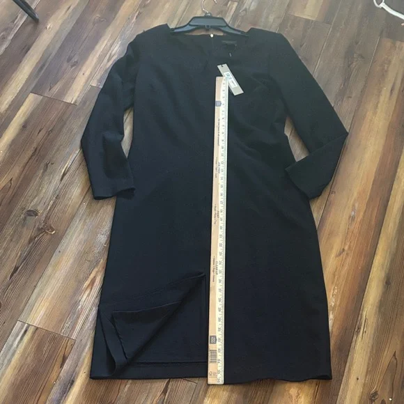 Donna Karan Classic Black Long Sleeve Dress 12 - Picture 4 of 7